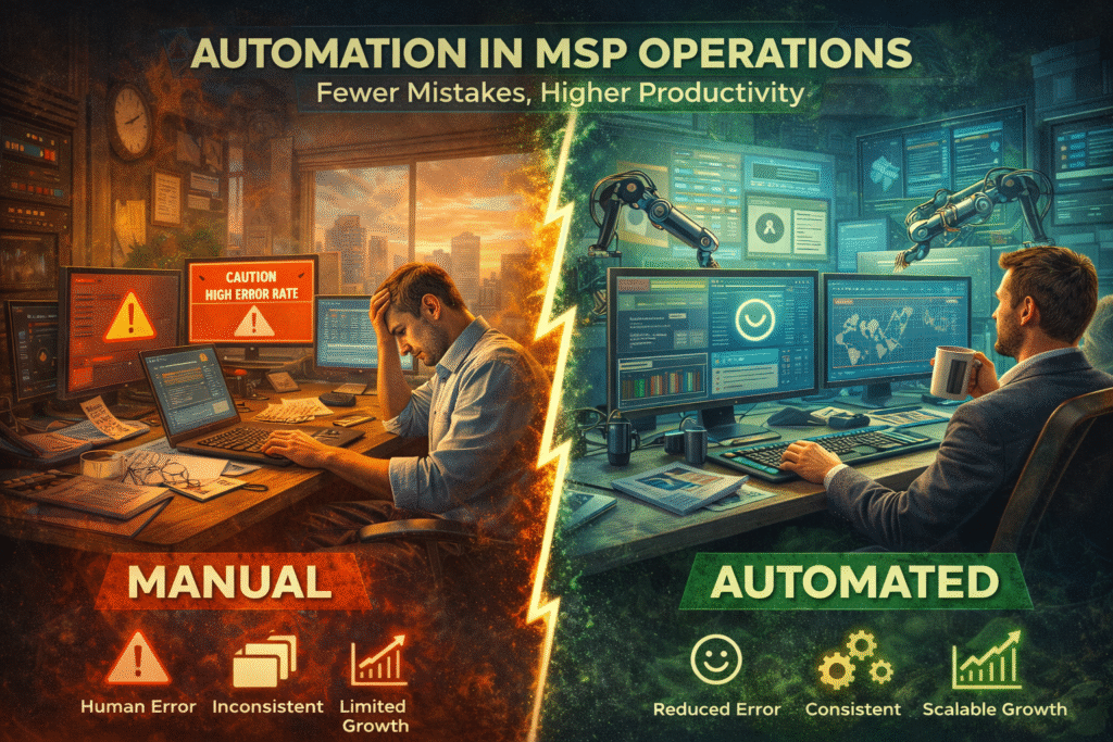 Automation in MSP Operations: Fewer Mistakes, Higher Productivity